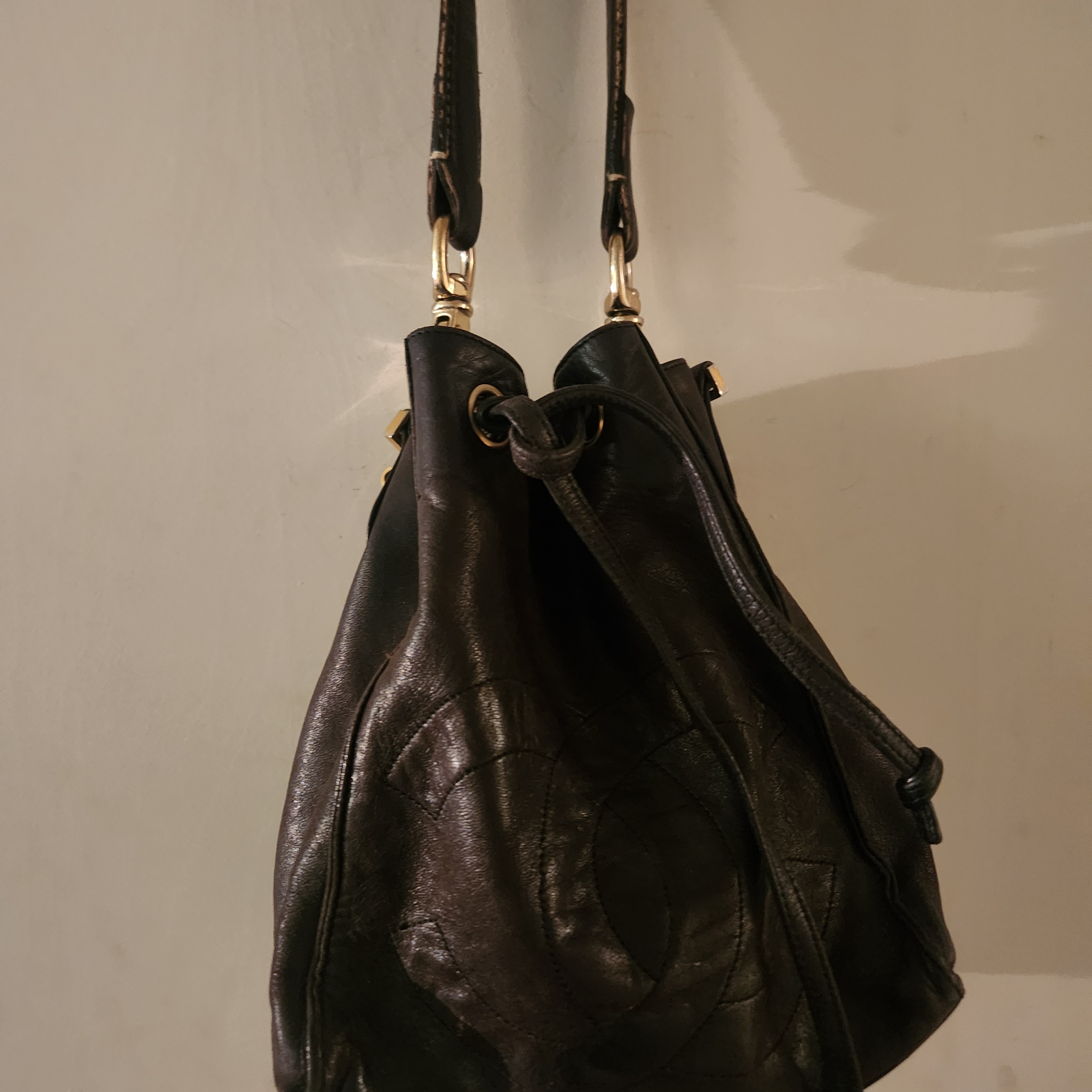 Chanel Brown Leather Crossbody Bag